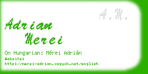 adrian merei business card