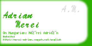 adrian merei business card